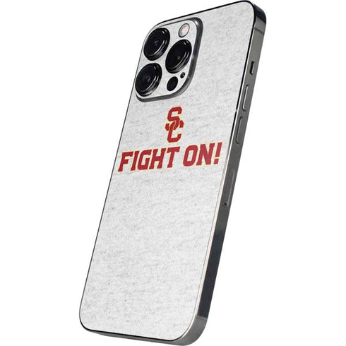 University of Southern California USC Fight On Grey iPhone 14 Pro Skin