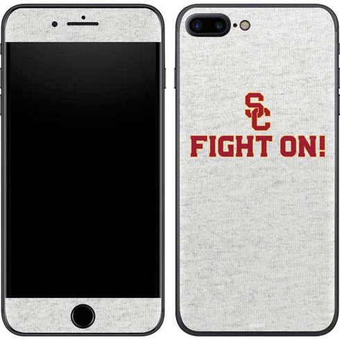 University of Southern California USC Fight On Grey iPhone 8 Plus Skin
