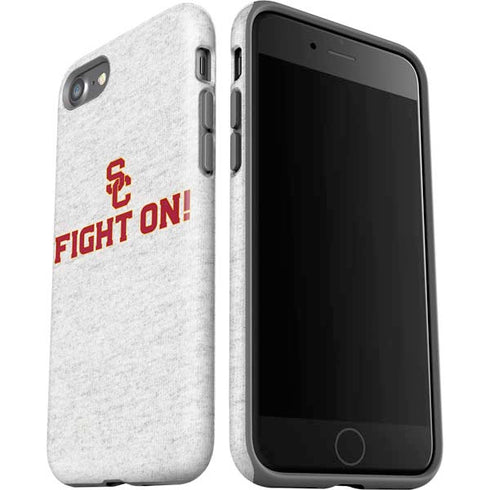 University of Southern California USC Fight On Grey iPhone SE (2nd & 3rd Gen) Pro Case