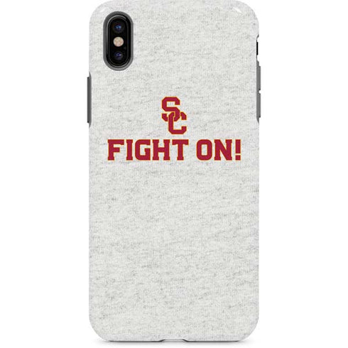University of Southern California USC Fight On Grey iPhone X Pro Case