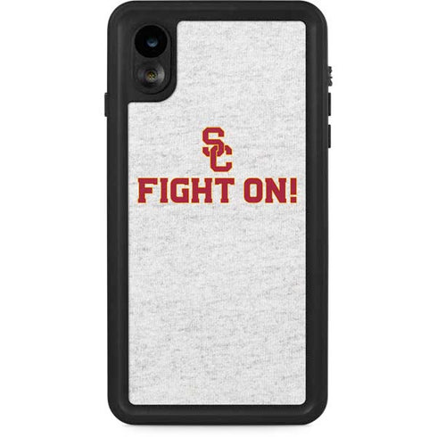 University of Southern California USC Fight On Grey iPhone XR Waterproof Case