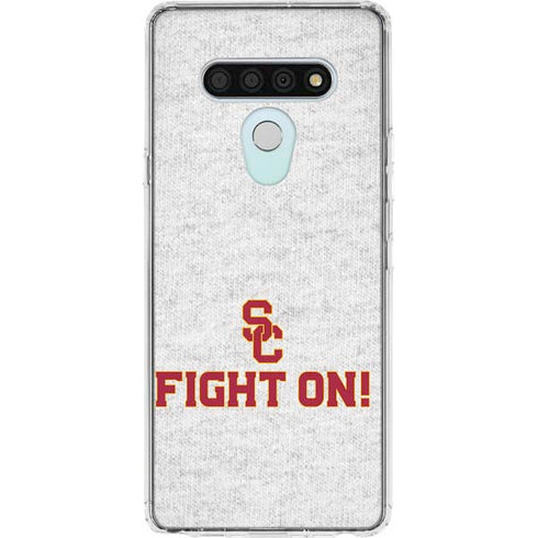University of Southern California USC Fight On Grey LG Stylo 6 Clear Case