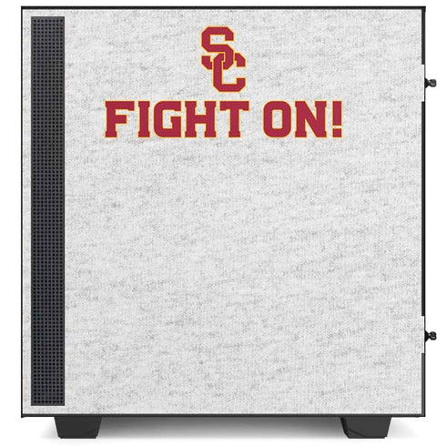 University of Southern California USC Fight On Grey NZXT H510 Compact ATX Mid-Tower Case Skin
