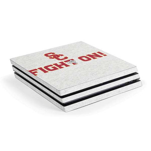 University of Southern California USC Fight On Grey PS4 Pro Console Skin