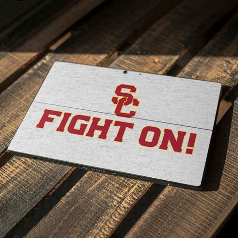 University of Southern California USC Fight On Grey Surface Pro 7 Skin