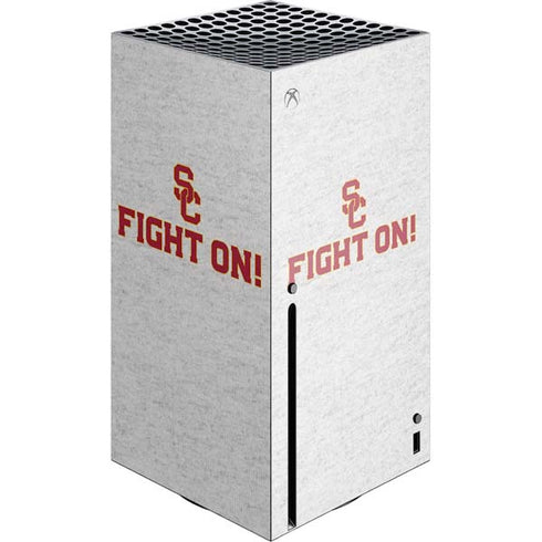 University of Southern California USC Fight On Grey Xbox Series X Console Skin