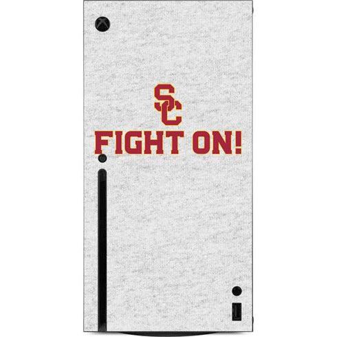 University of Southern California USC Fight On Grey Xbox Series X Console Skin
