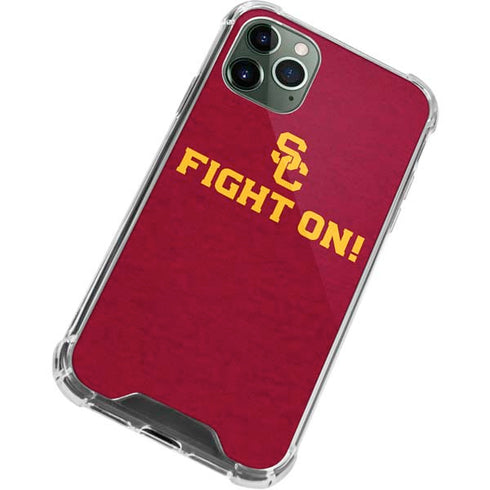 University of Southern California USC Fight On iPhone 11 Pro Max Clear Case