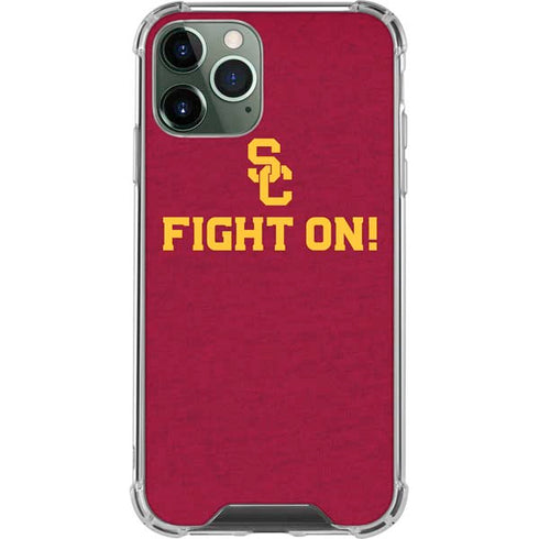 University of Southern California USC Fight On iPhone 11 Pro Max Clear Case