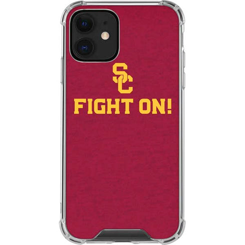 University of Southern California USC Fight On iPhone 12 Clear Case