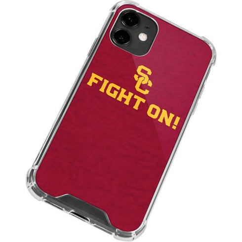 University of Southern California USC Fight On iPhone 12 Clear Case