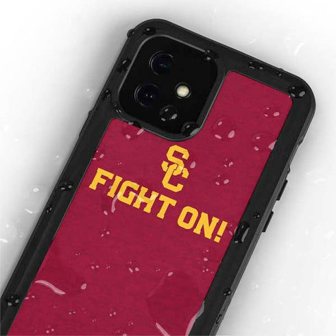University of Southern California USC Fight On iPhone 12 Mini Waterproof Case