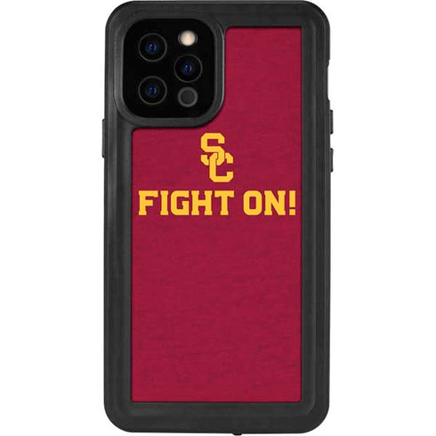 University of Southern California USC Fight On iPhone 12 Pro Waterproof Case