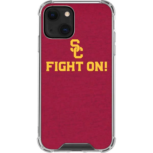 University of Southern California USC Fight On iPhone 14 Plus Clear Case