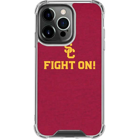 University of Southern California USC Fight On iPhone 14 Pro Clear Case
