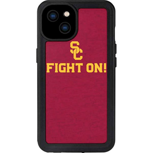 University of Southern California USC Fight On iPhone 15 Plus Waterproof Case