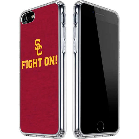 University of Southern California USC Fight On iPhone SE (2nd & 3rd Gen) Clear Case