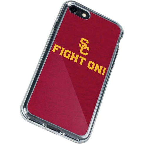 University of Southern California USC Fight On iPhone SE (2nd & 3rd Gen) Clear Case