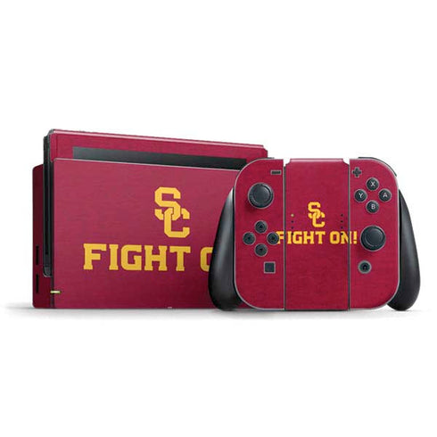 University of Southern California USC Fight On Nintendo Switch Bundle Skin