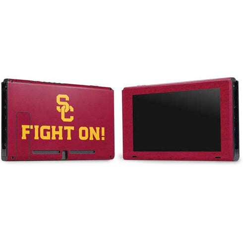 University of Southern California USC Fight On Nintendo Switch Bundle Skin