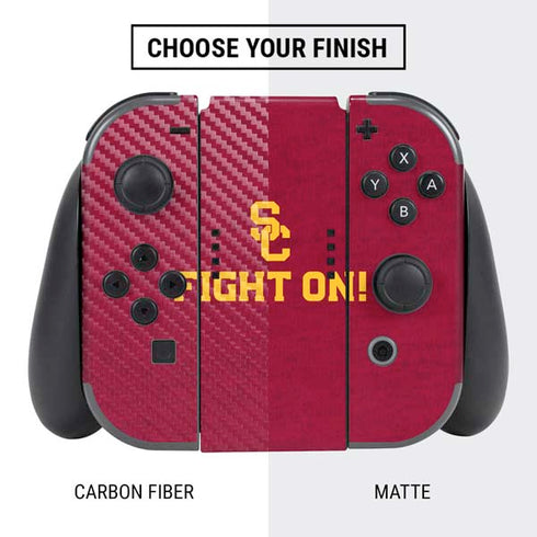University of Southern California USC Fight On Nintendo Switch Bundle Skin