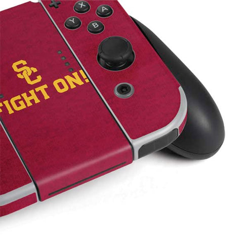 University of Southern California USC Fight On Nintendo Switch OLED (2021) Skin