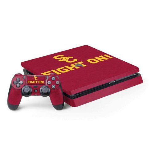 University of Southern California USC Fight On PS4 Slim Bundle Skin