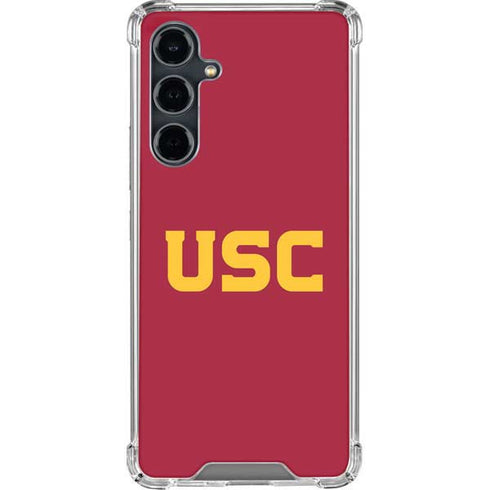 University of Southern California USC Galaxy S23 FE Clear Case