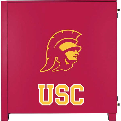 University of Southern California USC Gold Trojan Mascot Corsair 4000D Tempered Glass Mid-Tower ATX Case Skin