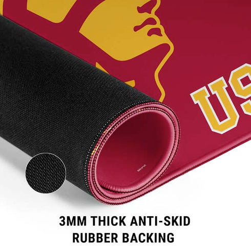 University of Southern California USC Gold Trojan Mascot Gaming Mouse Pad