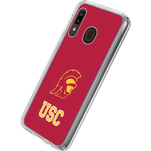 University of Southern California USC Gold Trojan Mascot Galaxy A20 Clear Case