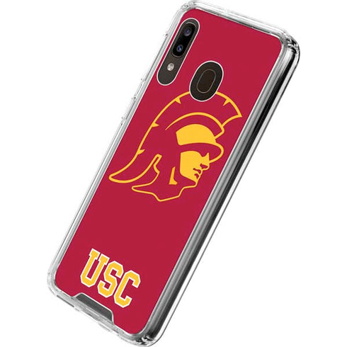 University of Southern California USC Gold Trojan Mascot Galaxy A30 Clear Case