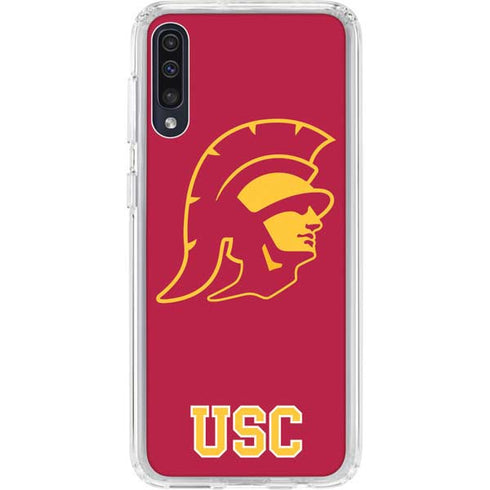 University of Southern California USC Gold Trojan Mascot Galaxy A50 Clear Case