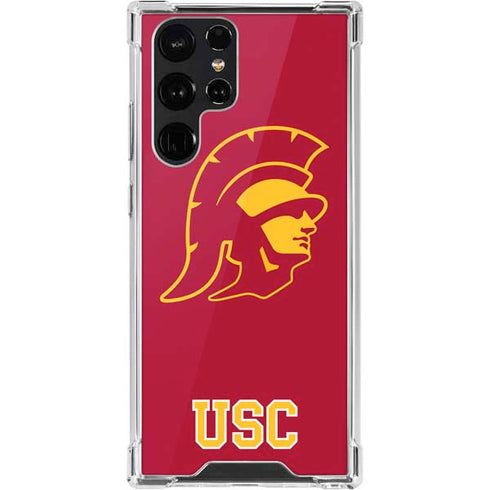 University of Southern California USC Gold Trojan Mascot Galaxy S22 Ultra Clear Case