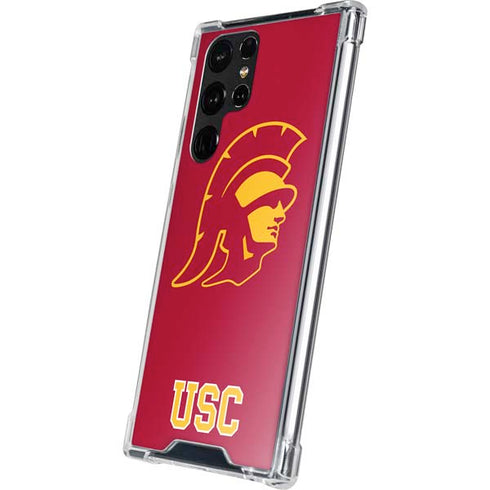 University of Southern California USC Gold Trojan Mascot Galaxy S22 Ultra Clear Case
