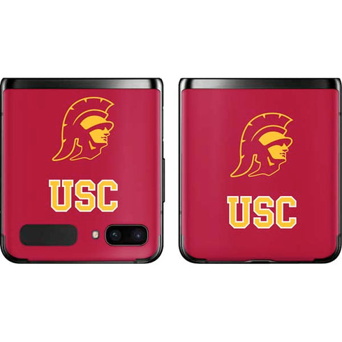 University of Southern California USC Gold Trojan Mascot Galaxy Z Flip Skin