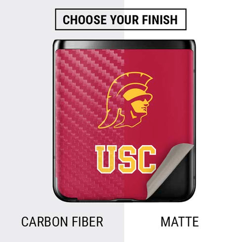 University of Southern California USC Gold Trojan Mascot Galaxy Z Flip Skin