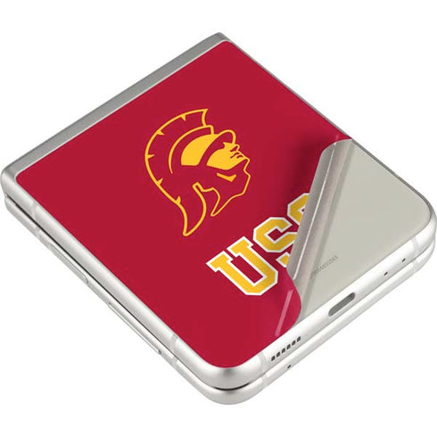 University of Southern California USC Gold Trojan Mascot Galaxy Z Flip3 5G Skin