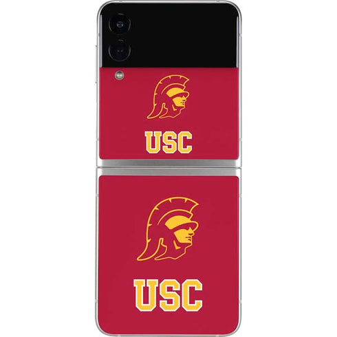 University of Southern California USC Gold Trojan Mascot Galaxy Z Flip4 5G Skin