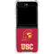 University of Southern California USC Gold Trojan Mascot Galaxy Z Flip5 5G Clear Case