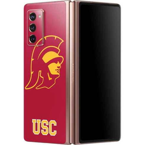University of Southern California USC Gold Trojan Mascot Galaxy Z Fold2 5G Skin