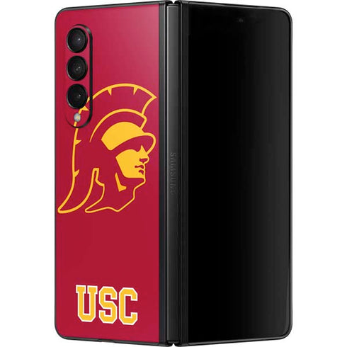 University of Southern California USC Gold Trojan Mascot Galaxy Z Fold3 5G Skin