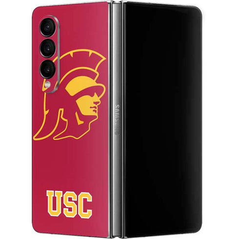 University of Southern California USC Gold Trojan Mascot Galaxy Z Fold4 5G Skin