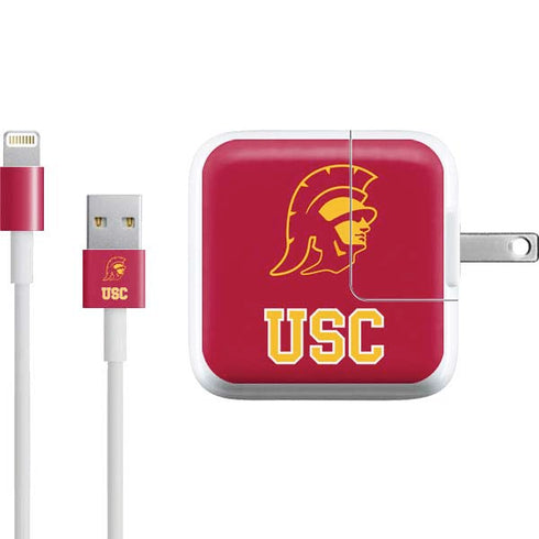 University of Southern California USC Gold Trojan Mascot iPad Charger (10W USB) Skin