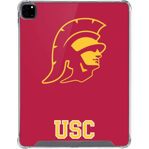 University of Southern California USC Gold Trojan Mascot iPad Pro 12.9in (2020) Clear Case