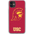 University of Southern California USC Gold Trojan Mascot iPhone 11 Clear Case