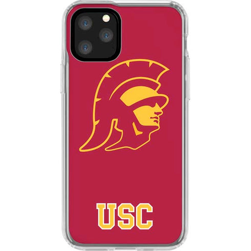 University of Southern California USC Gold Trojan Mascot iPhone 11 Pro Clear Case