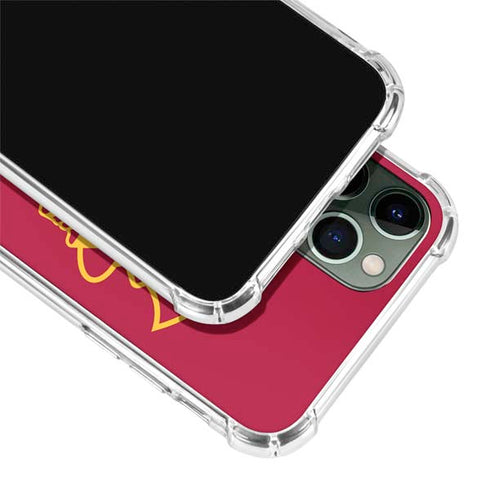 University of Southern California USC Gold Trojan Mascot iPhone 11 Pro Max Clear Case