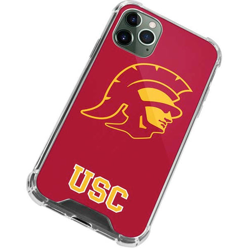 University of Southern California USC Gold Trojan Mascot iPhone 11 Pro Max Clear Case