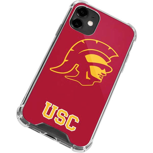 University of Southern California USC Gold Trojan Mascot iPhone 12 Mini Clear Case